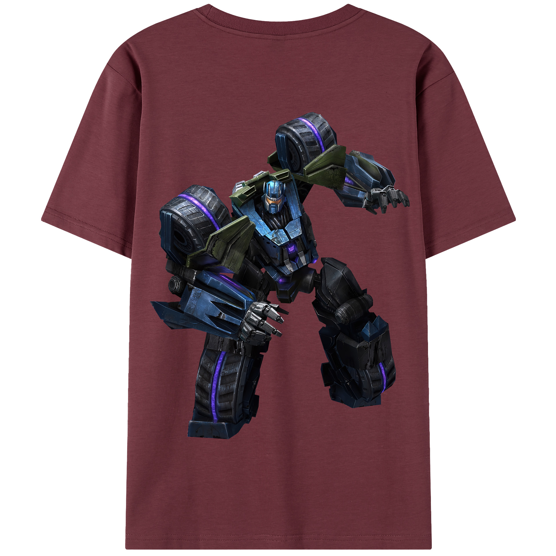 （画像用） Transformers トランスフォーマー 綿100％半袖Tシャツ（背面プリント）